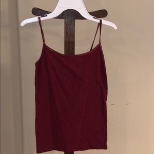 Aeropostale red sparkle tank top, size S